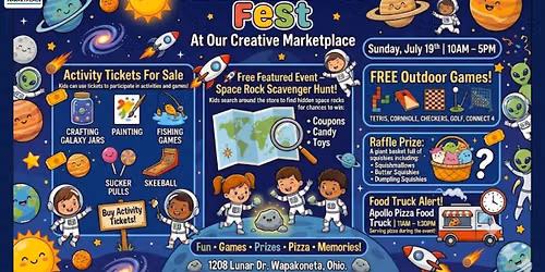 Kid's Moon Fest at Our Creative Marketplace WAPAKONETAt