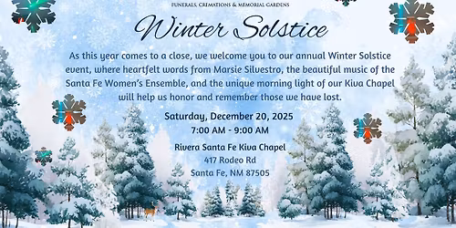 RIVERA SANTA FE WINTER SOLSTICE