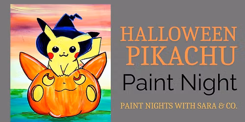 Halloween Pikachu Pokemon Paint Class