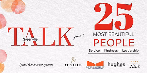 TALK Greenville Magazine's 2026 25 Most Beautiful People Reveal Party