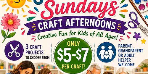 SUMMERTIME SUNDAYS CRAFT AFTERNOON JUNE EDITION