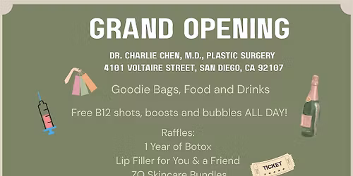 Grand Opening Event, Dr. Charlie Chen, M.D., Plastic Surgery & Medical Spa