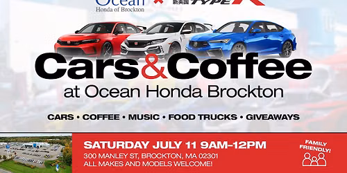 Cars & Coffee at Ocean Honda Brockton