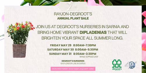 Rayjon-DeGroot's Annual Plant Sale