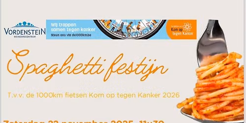 Spaghetti festijn - Steun de 1000km fietsen KOTK
