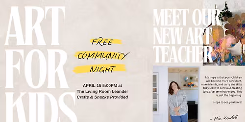 *FREE* ART FOR KIDS COMMUNITY NIGHT