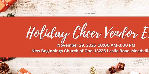 Holiday Cheer Vendor Expo 2025