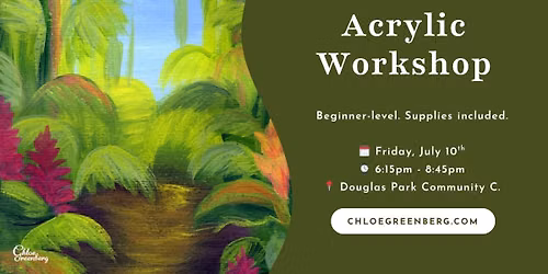 Acrylic Workshop - Tropical Jungle (\ud83d\udccdDouglas Park)