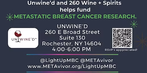 #LightUpMBC with METAvivor and Unwine'd