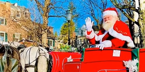 CHRIATMAS SANTA SLEIGH RIDE in Downtown Bethlehm, Pa!