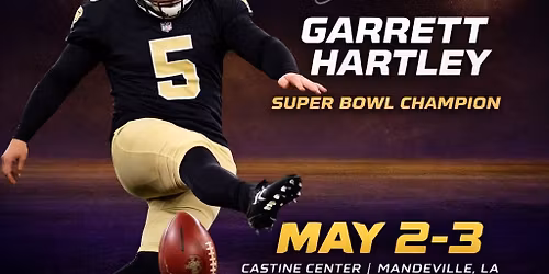 Garrett Hartley FREE autograph signing @ Louisiana Card Con