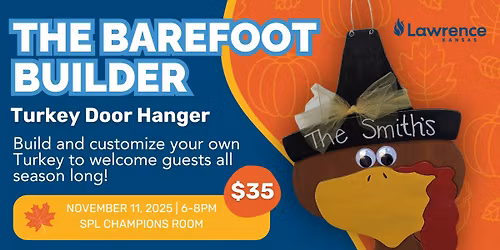 Barefoot Builder Class - Turkey Door Hanger
