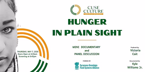 "Hunger in Plain Sight" Screening & Panel Discussion