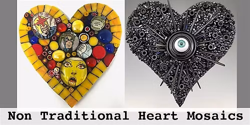 Non Traditional Mosaic Heart Workshop