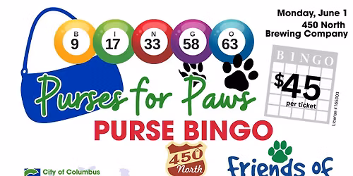 Purses for Paws Purse Bingo