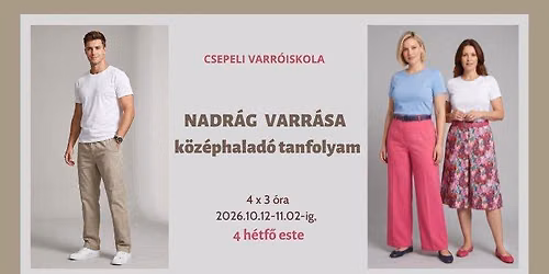 Nadr\u00e1g \/ nadr\u00e1gszoknya varr\u00e1sa - Csepeli Varr\u00f3iskola