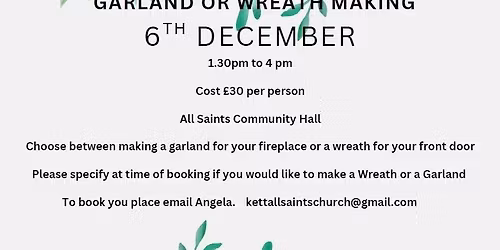 A Christmas Wreath or Garland Making