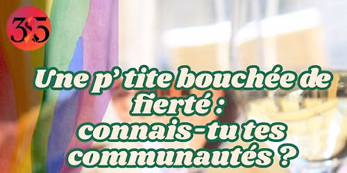Trivia et p'tite bouch\u00e9e avec la communaut\u00e9s- festivit\u00e9 de la fiert\u00e9