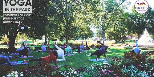 Yoga in the Park sponsored by Drees Chiropractic