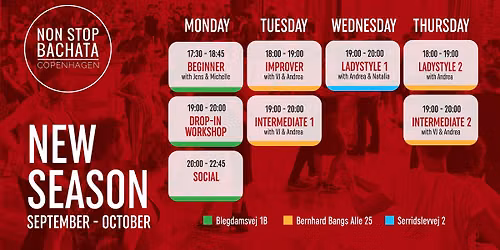 NON STOP BACHATA - Weekly classes - Fall 2026