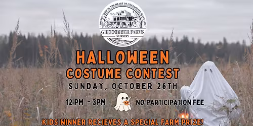 Costume Contest at Historic Greenbrier Farms