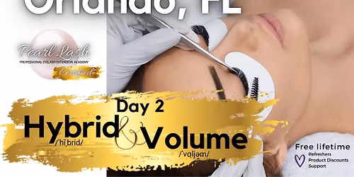 Eyelash Extension 2-day Training Classic, Hybrid, and Volume by Pearl Lash