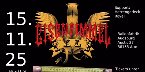 Punk: Eisenpimmel (Duisburg) + Herrengedeck Royal (Augsburg)