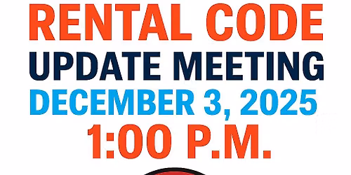 Landlord Rental Code Update Meeting
