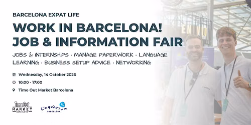 WORK IN BARCELONA! JOB & INFORMATION FAIR