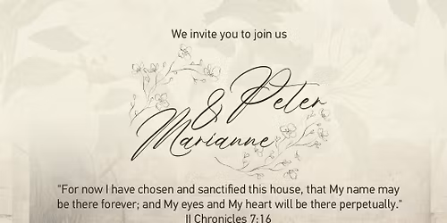 Love, Faith & Blessings - Peter & Marianne BIG DAY \u2764\ufe0f