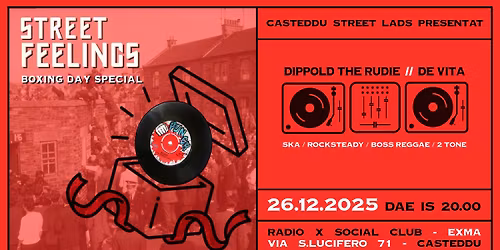 STREET FEELING \ud83c\udf81 Boxing Day Special \ud83c\udf81 Dippold The Rudie + De Vita vinyl set @Radio X Social Club