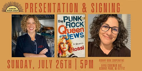 Author Event: The Punk Rock Queen of the Jews: A Memoir by Rossi