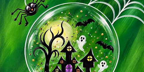 Spooky Snow Globe Sip  & Paint