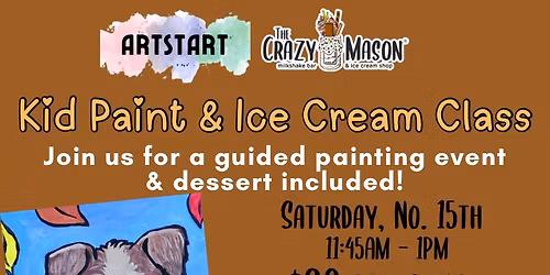 Kid Paint & Ice Cream Event