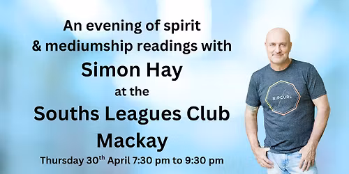 Aussie medium, Simon Hay at the Souths Leagues Club Mackay