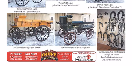 June 3-Day Antique Auction - Featuring Carriages & Wagons
