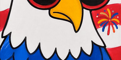 Kids Camp Patriotic Eagle Painting Class