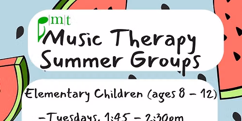 Open Enrollment: Music Therapy Summer Group Series