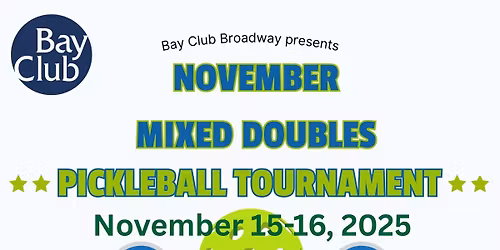 November Mixed Doubles Tournament at BC Broadway