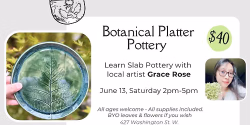 Botanical Platter Workshop 