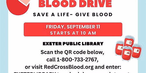 Blood Drive at Exeter Public Library