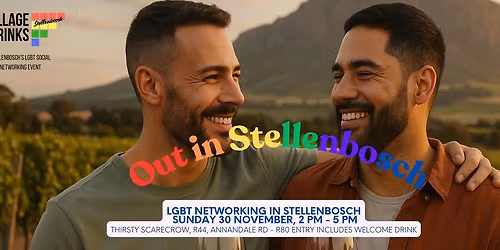 LGBT Networking Drinks in Stellenbosch - Sunday 30 November, 2 -5 pm @ The Thirsty Scarecrow R44