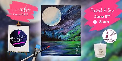 \ud83c\udfa8 Friday Paint & Sip \u2013 in Newark, DE - Cosmic Clouds