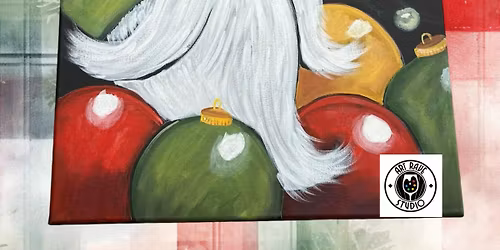 Holly Jolly Gnome Canvas $40