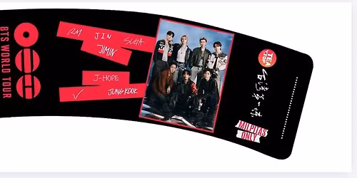 TeaTop Milpitas BTS free Cup Sleeve & Raffles for Concert Tickets