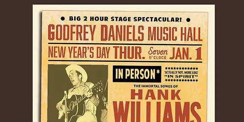 Hank Williams Night at Godfrey's -with Jack Murray & the Blue Tarp Wranglers!