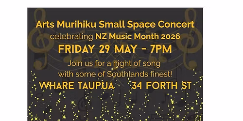 Arts Murihiku Small Space Concert