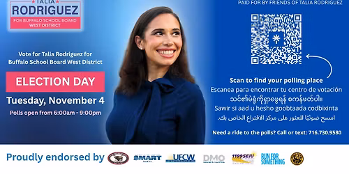 Vote for Talia for BPS West District (General Election)