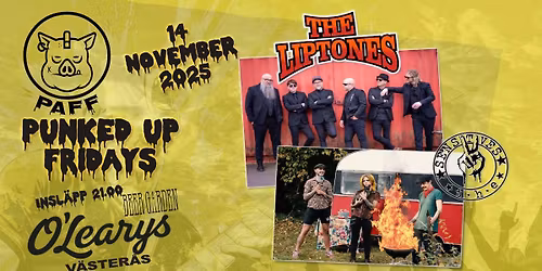 The Liptones och The Sensitives p\u00e5 Punked Up Friday 14\/11
