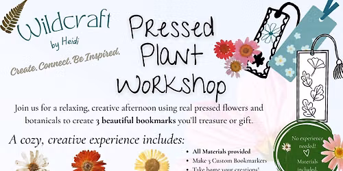 Wildcraft by Heidi; Pressed Plant Workshop
